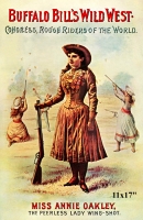 Annie Oakley in Buffalo Bill Wild West Show Mini Poster