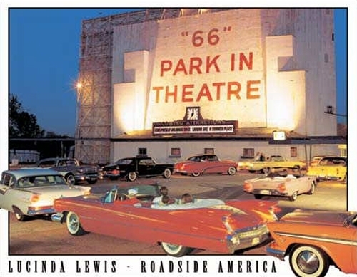 Lewis Rt 66 Drive In Tin Sign