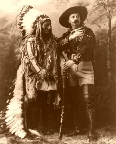 Sitting Bull and Buffalo Bill Cody Fine Art Print or Canvas