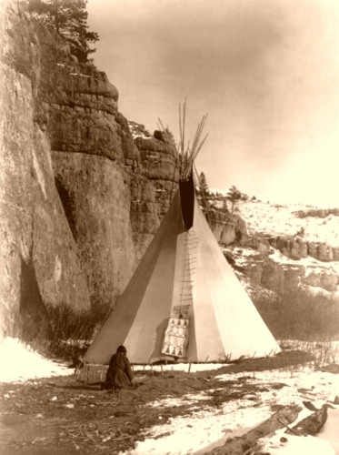 Apsaroke Crow Tipi Print or Canvas - Starting @ $12.99