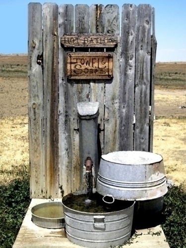 Outdoor Bath Fine Art Print or Canvas starting @ $12.99