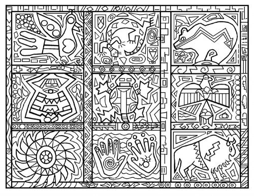 native american symbol coloring pages - photo #23