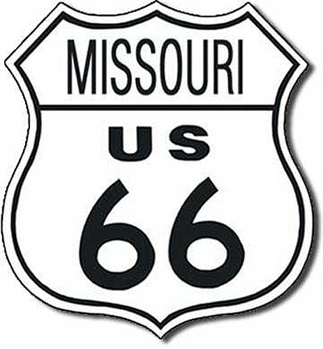 Missouri Route 66 Road Sign