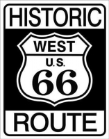 Historic Route 66 Tin Sign