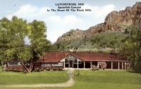 Latchstring Inn, Black Hills, South Dakota Postcard