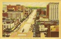 Canal Street, New Orleans, Lousiana Postcard