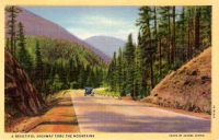 Highway Thru the Mountains Postcard