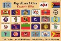 Flags of Lewis & Clark Postcard
