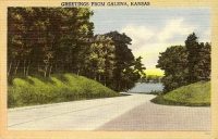 Greetings From Galena, Kansas - highway/water