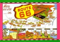 Here We Are- Route 66 Postcard