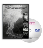 Vintage Newsreels - Hindenburg, War, Social Events Film Library DVD
