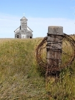 Barbwire Church Print or Canvas - Starting @ $12.99