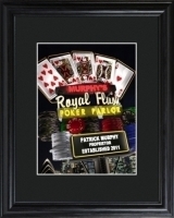 Marquee Nighttime Royal Flush Poker Framed Print
