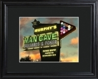 Marquee Man Cave Framed Print