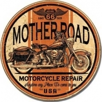 Mother Road Repair Tin Sign