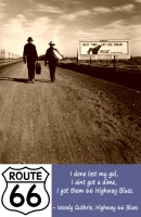 Walkin' to LA Down Route 66 11x17 Poster