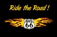 Ride the Road Route 66 11x17 Poster