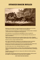 Stagecoach Rules 11x17 Poster