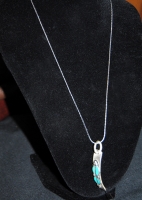 Silver Necklace & Pendant - Native American Inspired - Vintage - Free Shipping