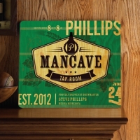 Personalized Real Wood Saloon Signs (Tap Room)