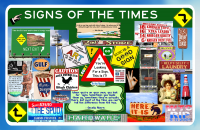 Americana Signs Of The Times Poster