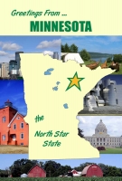 Minnesota Greetings Postcard (4x6)