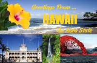 Hawaii Postcard Poster