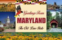 Maryland Postcard Poster