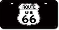 Route 66 License Plate