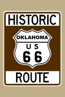 Historic Route 66 (Oklahoma) Sign Poster