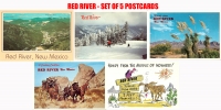 Red River, NM - Set of 5 Postcards