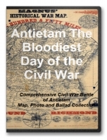 Battle of Antietam Civil War Map, Photo and Ballad Collection CD