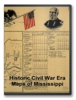 Mississippi Civil War Maps CD