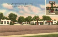White Way Court, Albuquerque, New Mexico Postcard