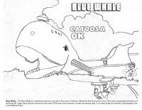 Catoosa, Oklahoma Blue Whale Coloring Page (Download)