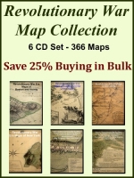 Revolutionary War Map Collection 6 CD Set - 366 Maps in Total