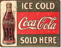 COKE - c.1916 Ice Cold Tin Sign