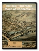 Connecticut 54 City Panoramic Maps on CD