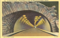 Columbia River Highway, Oregon Tunnel Postcard