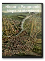 Maryland 12 City Panoramic Maps on CD