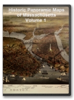 Massachusetts V1 52 City Panoramic Maps on CD
