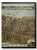 North Carolina and South Carolina 16 City Panoramic Maps on CD