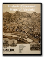 Virginia 21 City Panoramic Maps on CD
