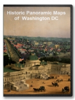 Washington DC (District of Columbia) 18 City Panoramic Maps on CD