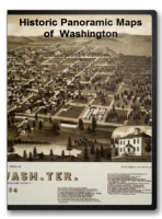 Washington 20 City Panoramic Maps on CD