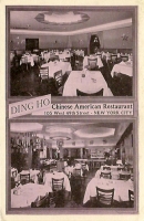 New York City, New York - Ding Ho Chinese Restaurant Postcard