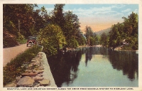 Drive to Highland Lake, New York Postcard