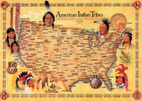 American Indian Tribes Large Poster (17x24)