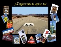 All Signs Point to Route 66 Postcard