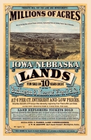 Millions of Acres - Iowa and Nebraska (1872) 11x17 Poster